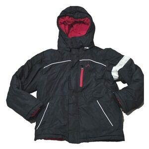 Vertical'9‎ Coat Toddler Boy Size S/C 8 Black White Red Winter Lined Pockets